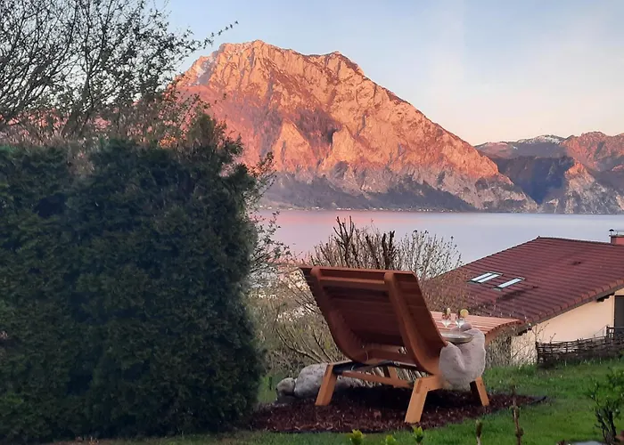 شقة Gallery - Terrasse Mit Seeblick Und Garten Altmünster